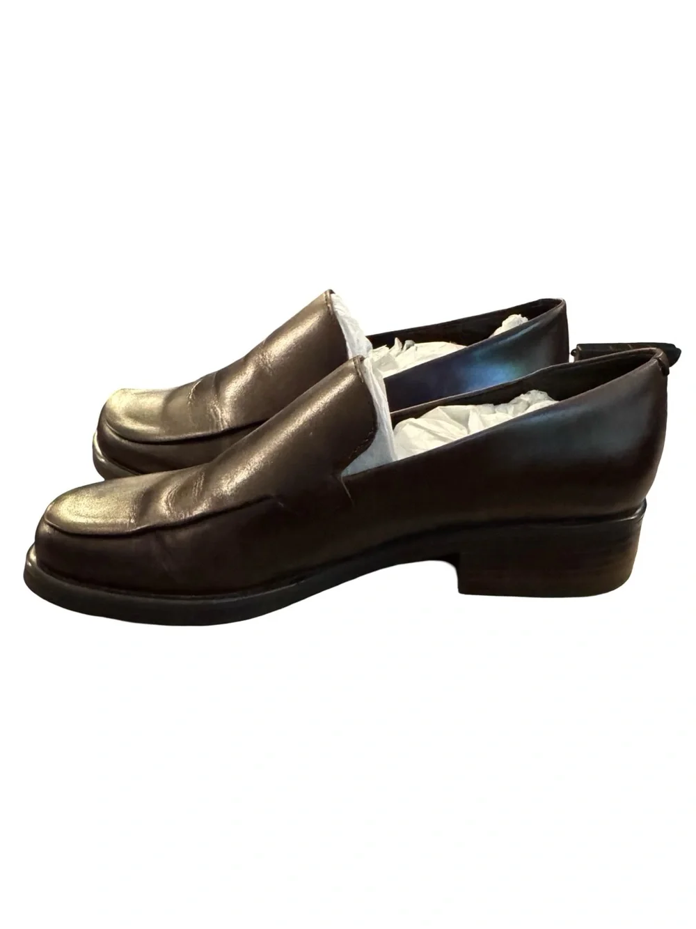Franco Sarto L-Bocca Women's Brown Leather Slip-On Loafer - Picture 5 of 12
